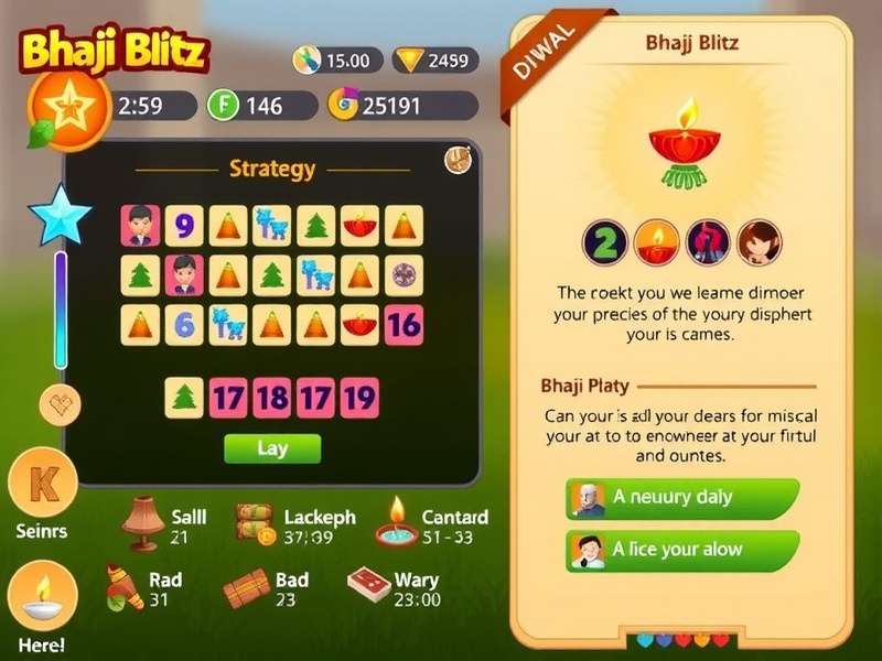 Bhaji Blitz strategy guide showing game mechanics